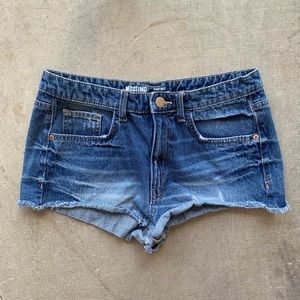 Mossimo High Rise Distressed Jean Shorts